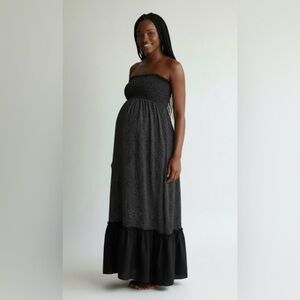 Pickles & Ice Cream Polka Dot Strapless Maxi Dress – Small